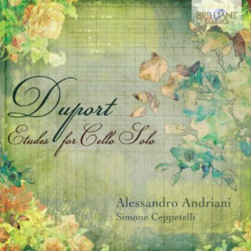 the album cover for Alessandro Andriani - Etudes for Cello Solo