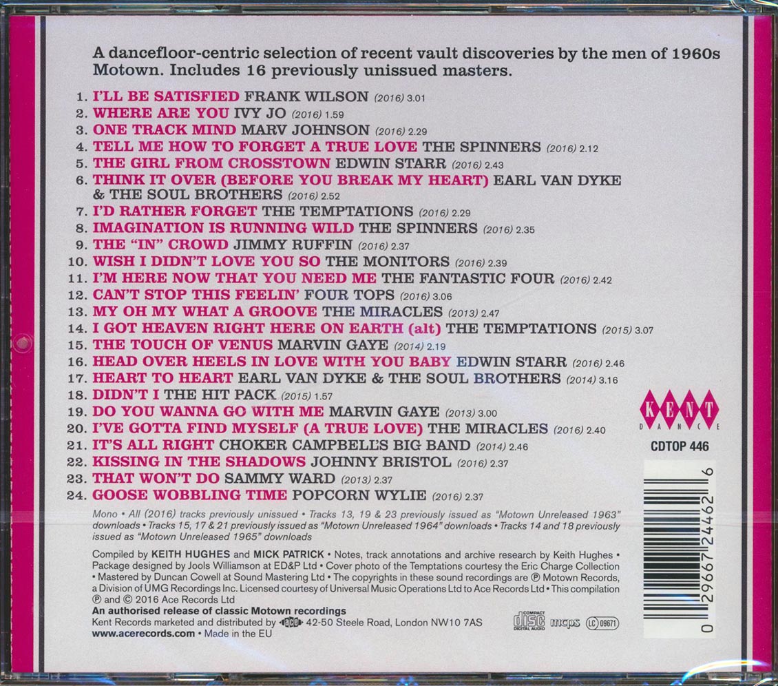 Various - One Track Mind! More Motown Guys Music CD