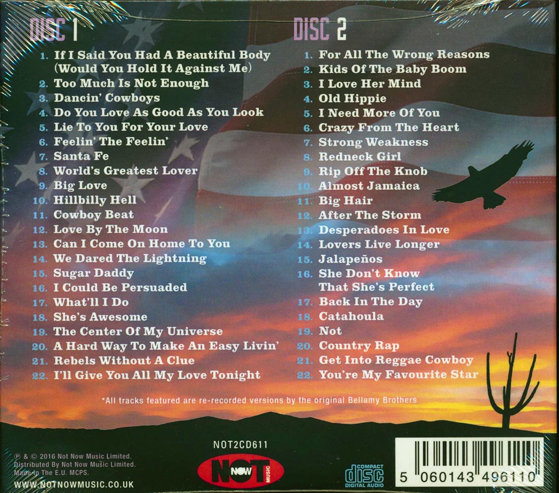The Bellamy Brothers - The Sound Of The Bellamy Brothers (44 tracks) (2xCD) Music CD