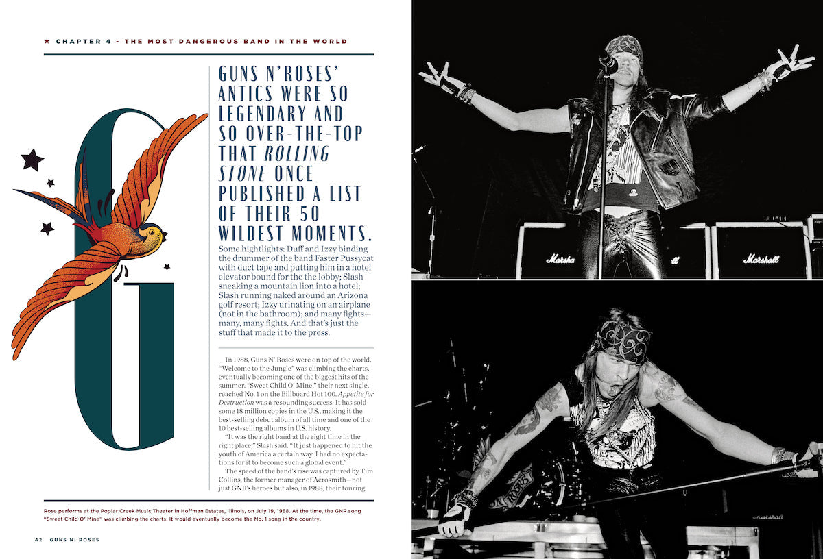 Guns N Roses - Fan Guide: Band Start, Rock & Roll, GNS Albums, Chinese Democracy, Appetite For Destruction, Songs, Fan Favorites, Members, Axl Rose, Izzy Stradlin, Slash, Duff McKagan, Drugs & Breakup