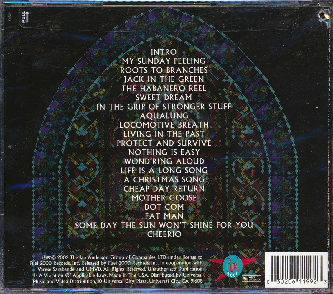 Jethro Tull Living With The Past 20 tracks Music CD