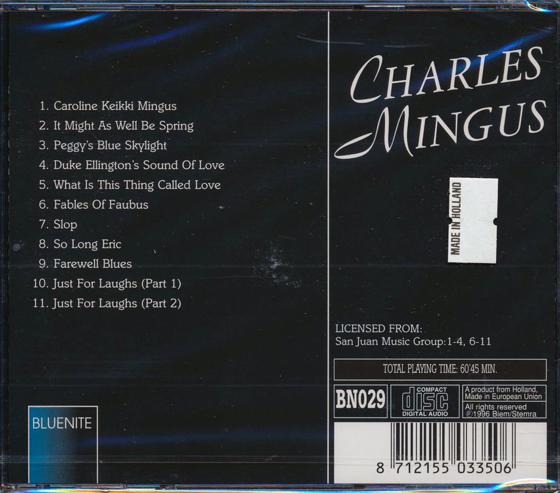 Charles Mingus - Free: Jazz Moods Music CD