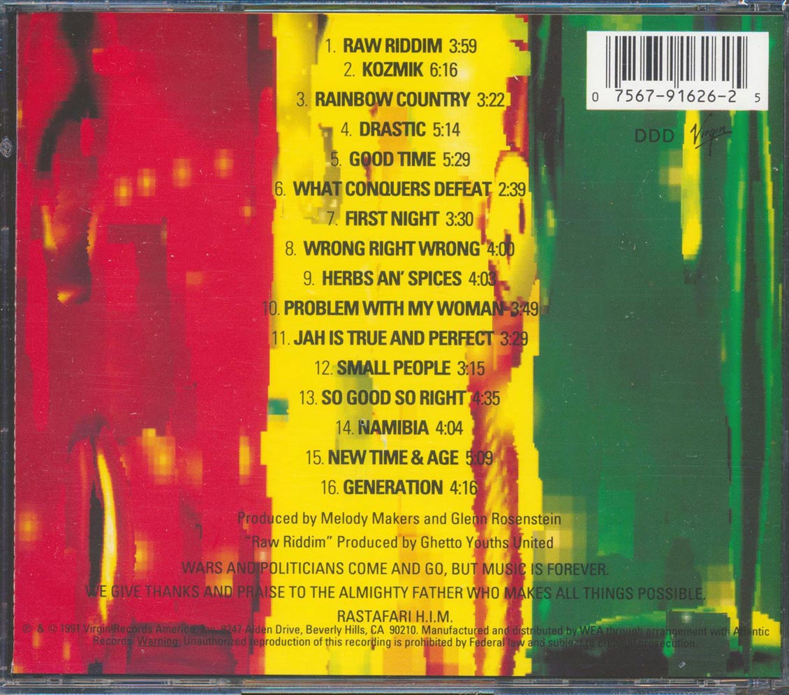 Ziggy Marley Jahmekya Music CD