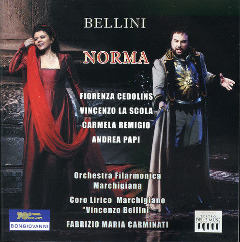 the album cover for Bellini / Cedolins / Remigio / Papi / Nikolic - Norma