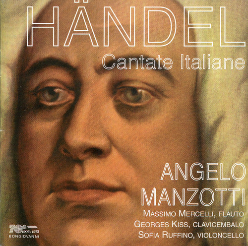 the album cover for Handel Angelo Manzotti / Mercelli / Kiss - Italian Cantatas: Un Sospir a Chi Si More HWV 174