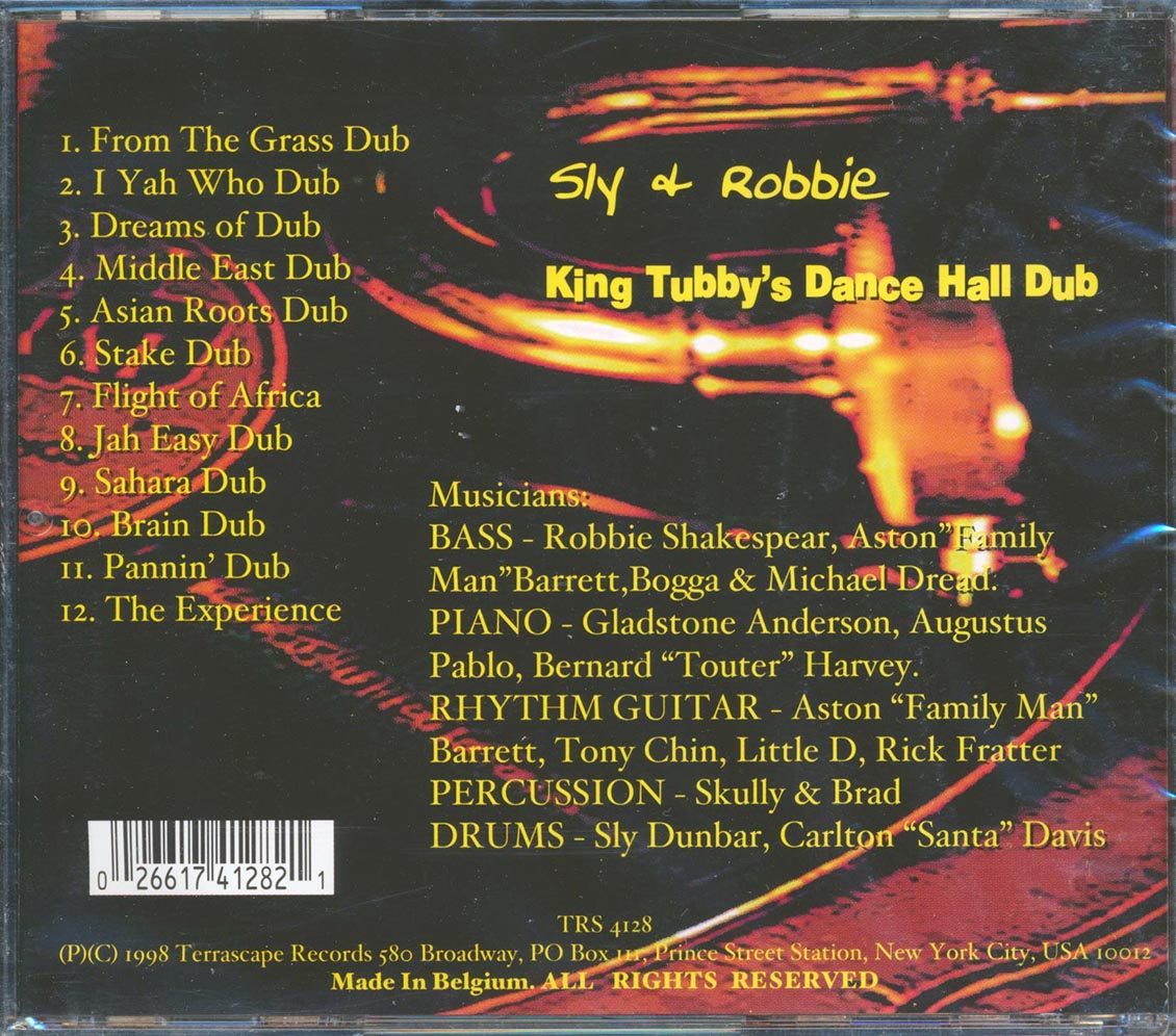 Sly & Robbie - King Tubby's Dance Hall Dub (marked/ltd stock) Music CD