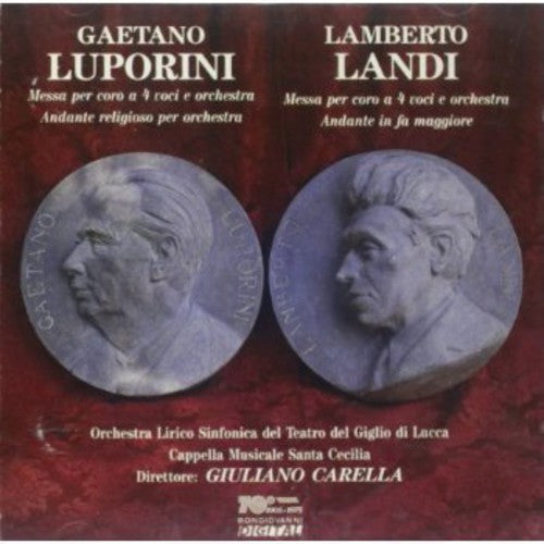 the album cover for Giuliano Carella - Andante Religioso Per Orchestra / Messa Per Coro