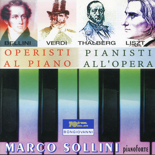 the album cover for Bellini / Marco Sollini - Opera Composers at the Piano