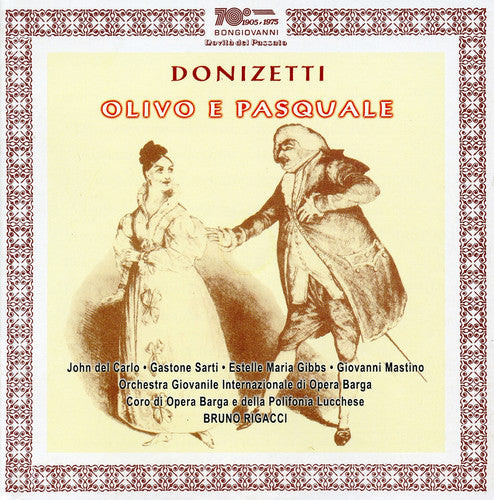 Donizetti / Del Caro / Sarti / Gibbs / Rigacci - Olivo E Pasquale - Music CD