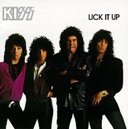 the album cover for KISS - Lick It Up (remastered)