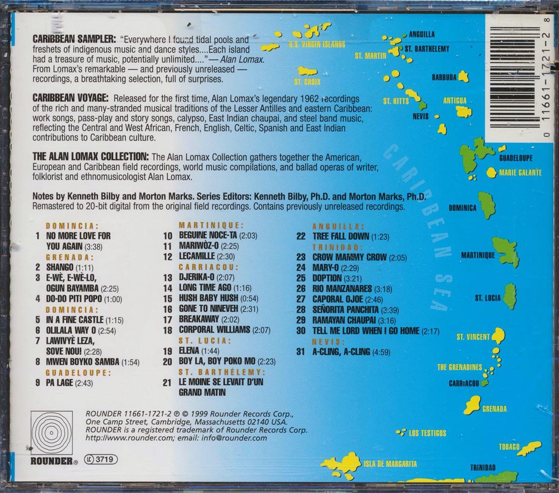 Various - Caribbean Voyage: Caribbean Sampler, The 1962 Field Recordings (Alan Lomax) (incl. large booklet) (marked/ltd stock) (remastered) Music CD