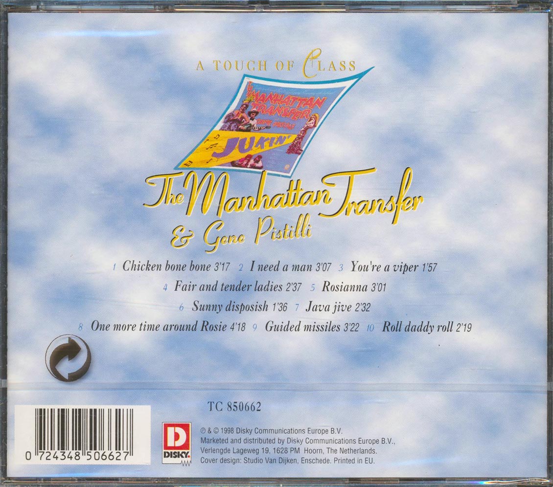 The Manhattan Transfer - A Touch Of Class Music CD