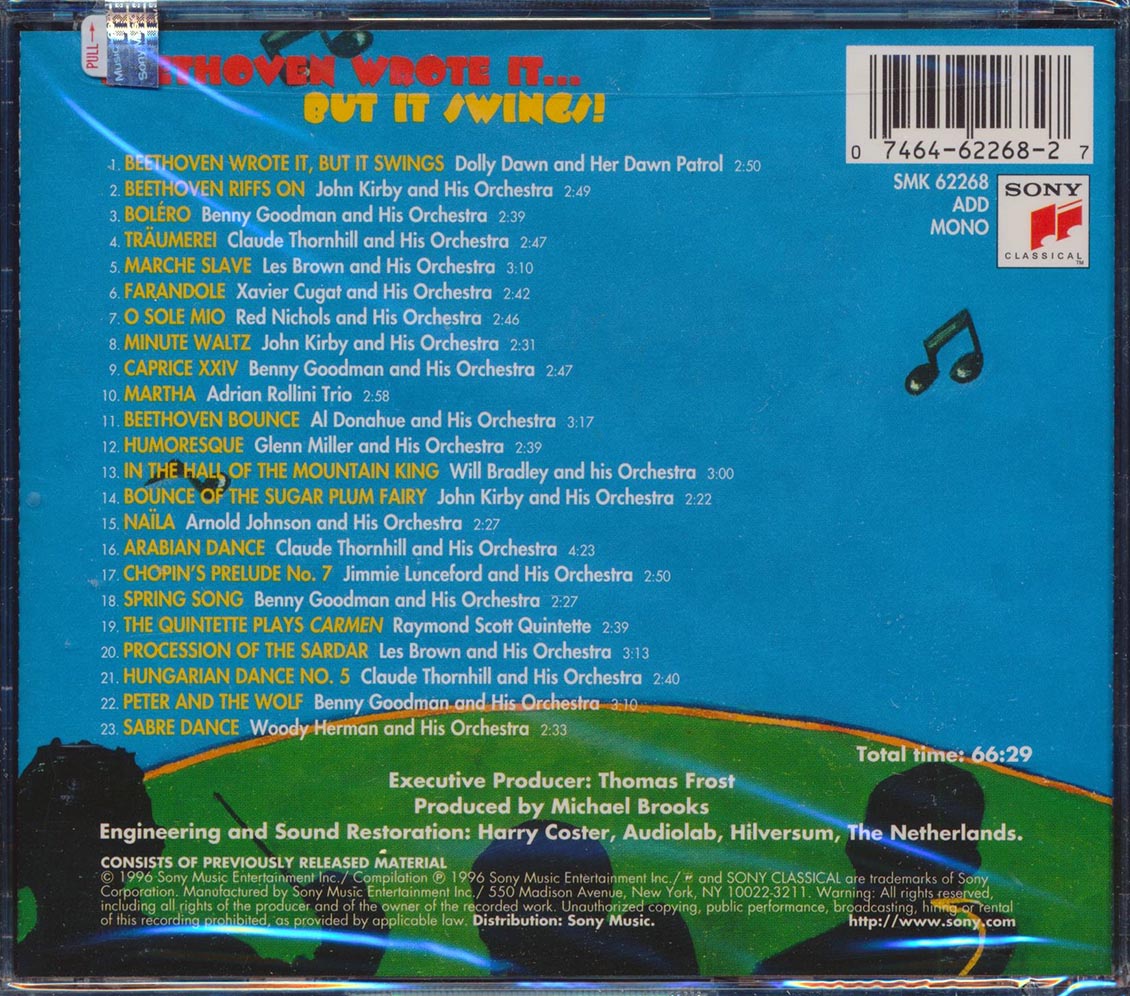 Various - Beethoven Wrote It, But It Swings! (23 tracks) (incl. large booklet) Music CD