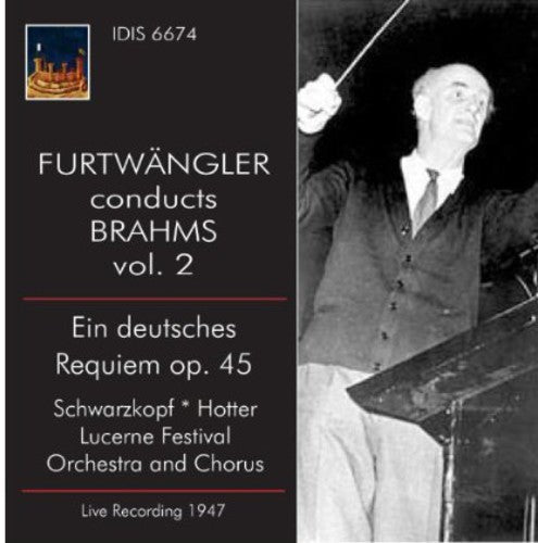 Brahms / Schwarzkopf / Lucerne Festival Orch - Wilhelm Furtwangler Conducts Brahms 2 - Music CD