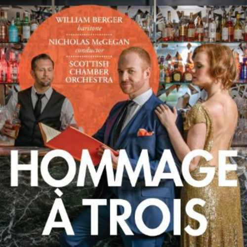 the album cover for Nicholas McGegan - Hommage a Trois