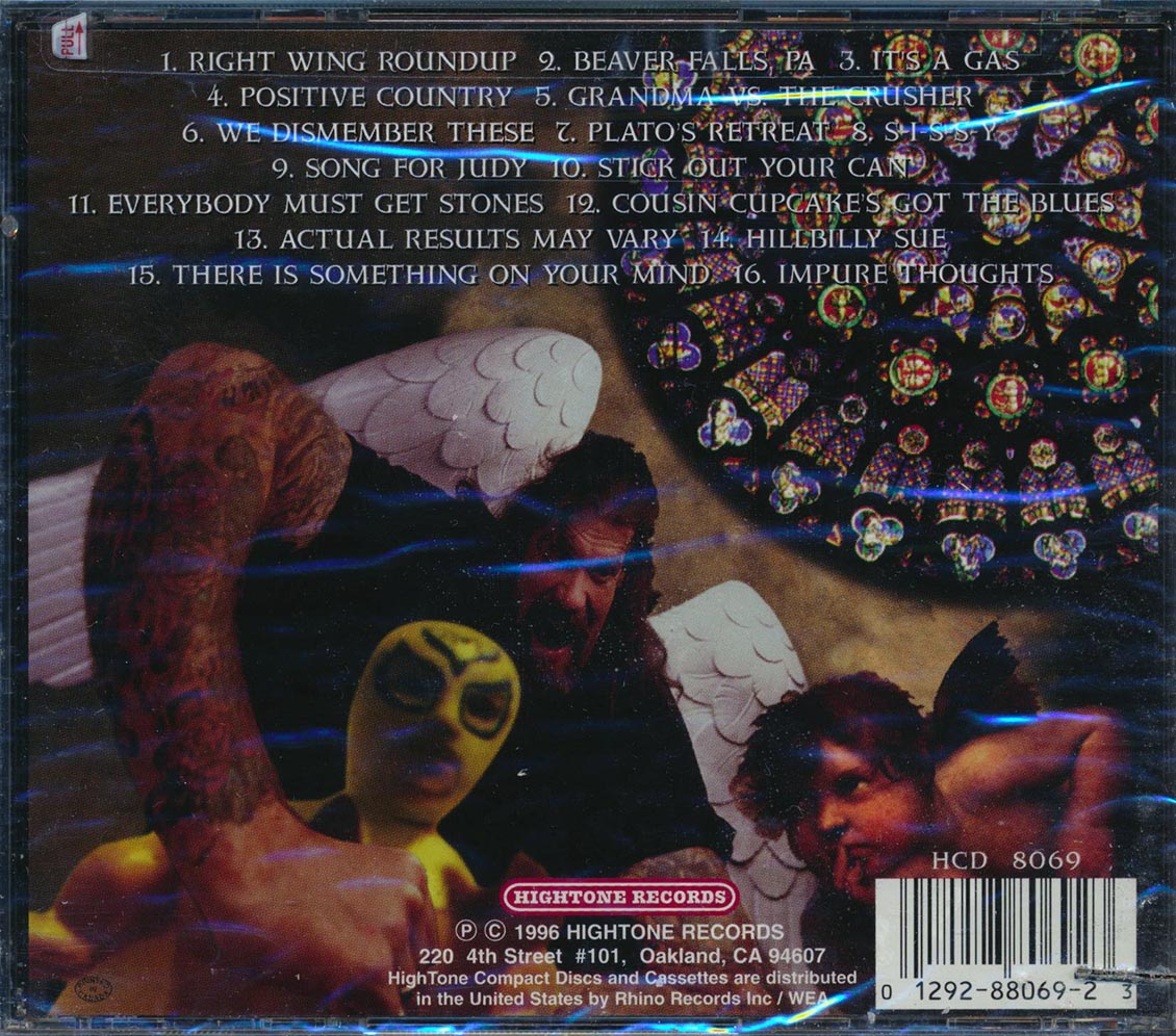 Reverend Billy C Wirtz - Songs Of Faith And Inflammation (marked/ltd stock) Music CD