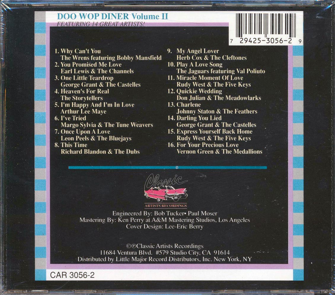 Various - Doo Wop Diner Volume 2 Music CD