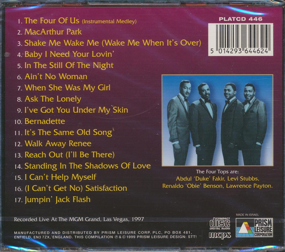 The Four Tops - The Four Tops Collection: Live At The MGM Grand Las Vegas 1997 Music CD