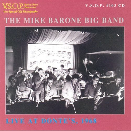 the album cover for Mike Barone - Live at Donte's 1968