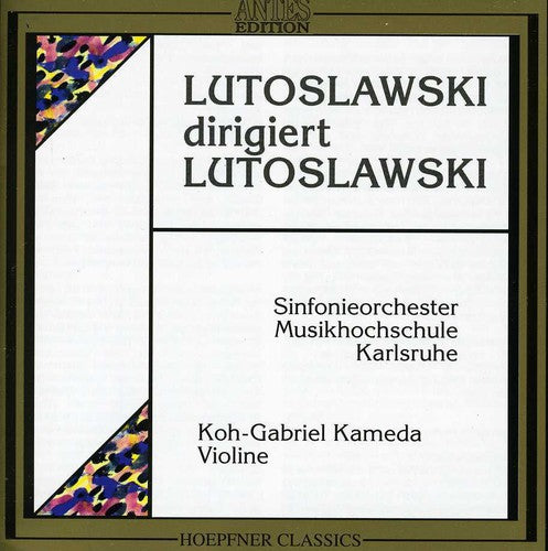 the album cover for Sinfonieorchester Musikhochschule Karlsruhe - Lutoslowski Dir Lutoslowski
