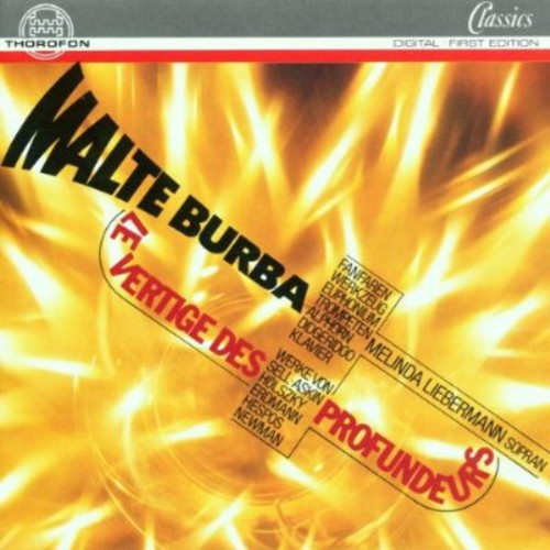 the album cover for Malte Burba - Performing Music for Trumpet Alphorn Didgeridoo