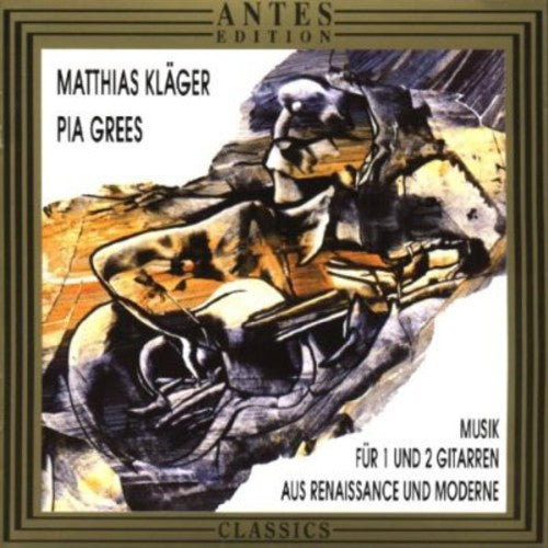 the album cover for Pia Grees - Music for 1 & 2 Guitars of Renaissance & Modern