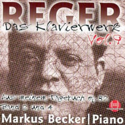 Reger / Becker - Piano Works 9 - Music CD