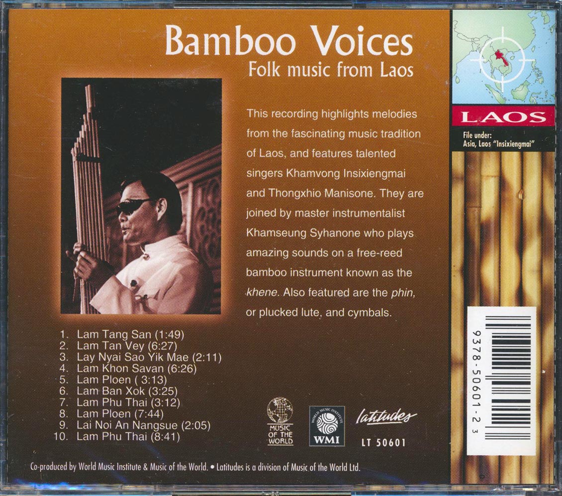 Khamvong Insixienmai - Bamboo Voices: Folk Music From Laos Music CD