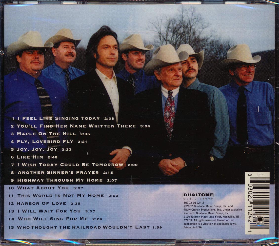 Jim Lauderdale Ralph Stanley & The Clinch Mountain Boys I Feel Like Singing Today marked/ltd stock Music CD