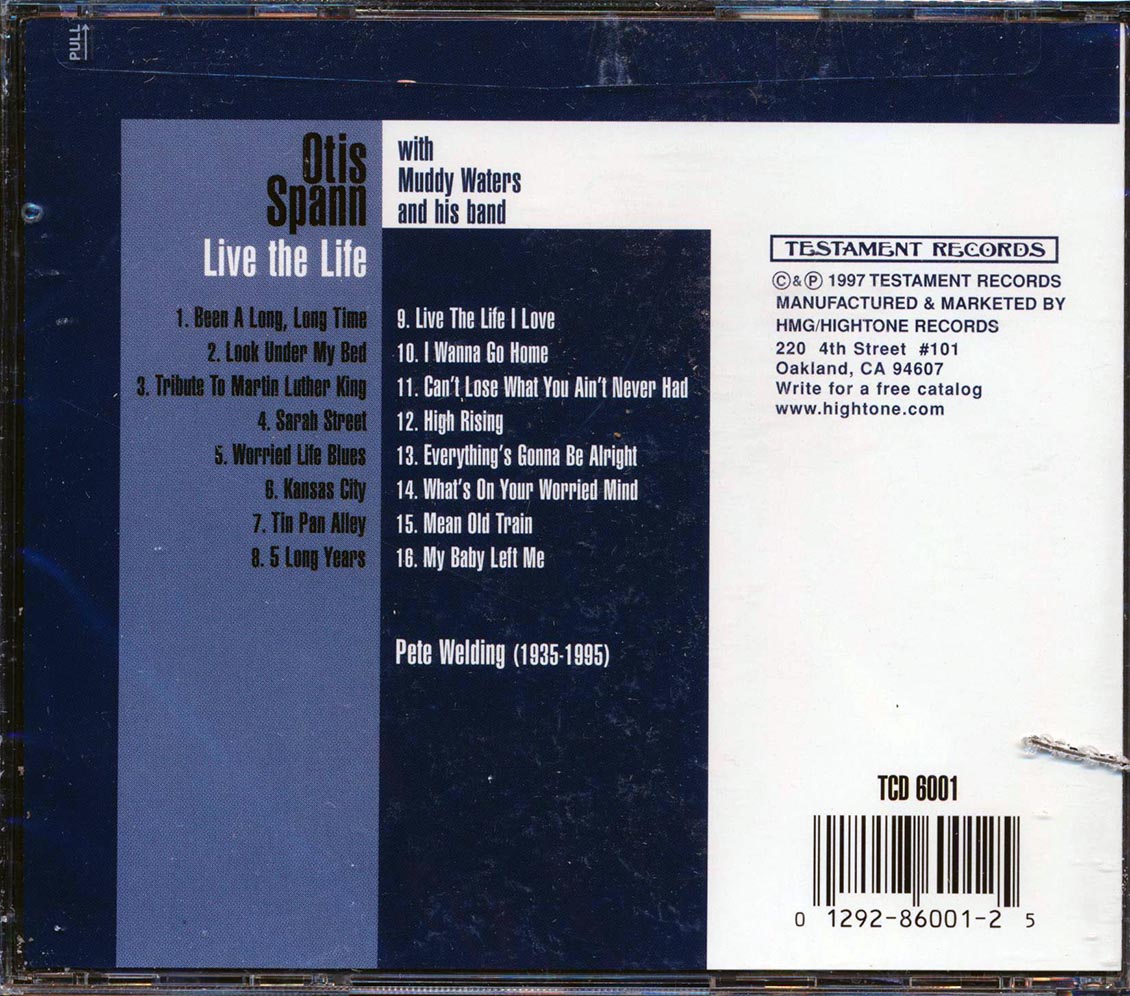 Otis Spann Muddy Waters Live The Life marked/ltd stock Music CD