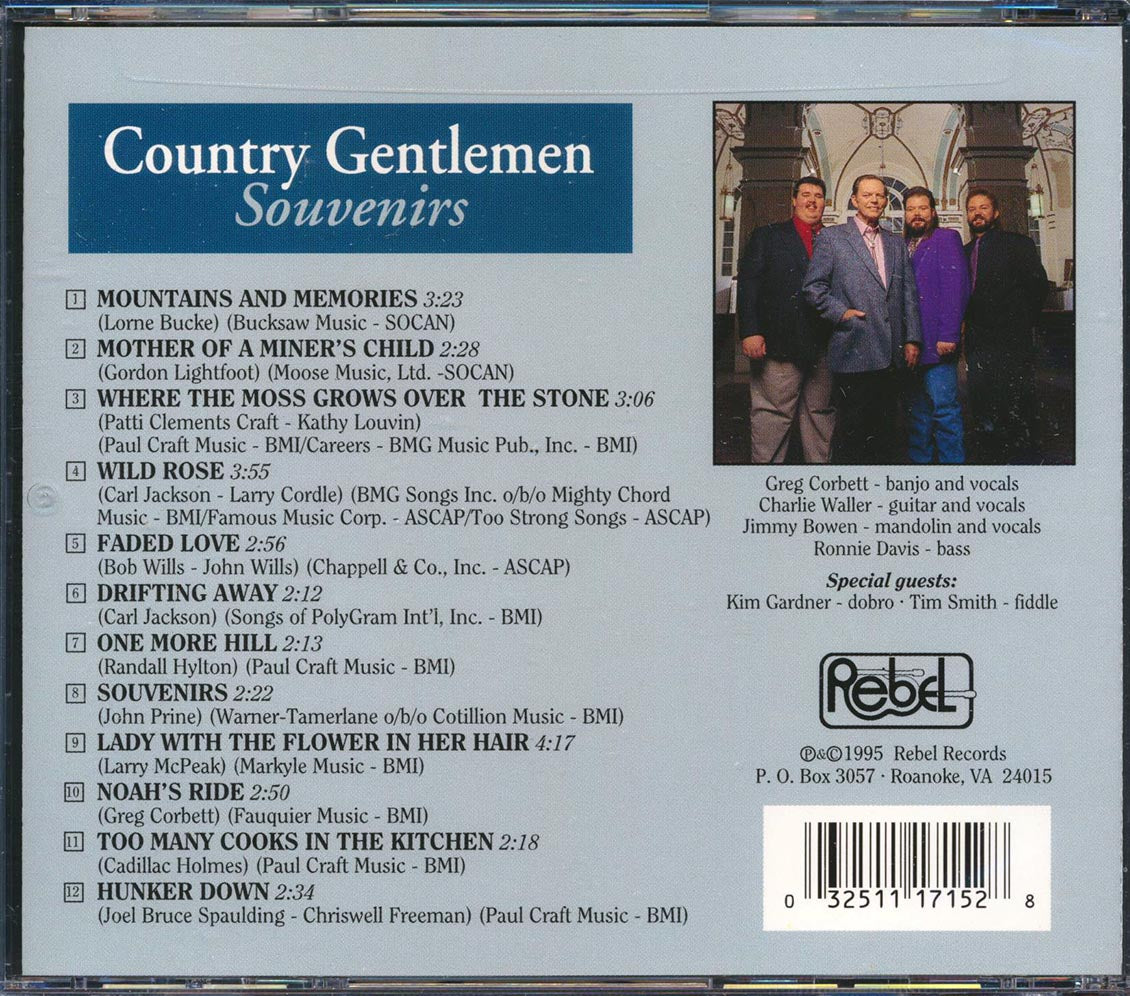 The Country Gentlemen - Souvenirs Music CD