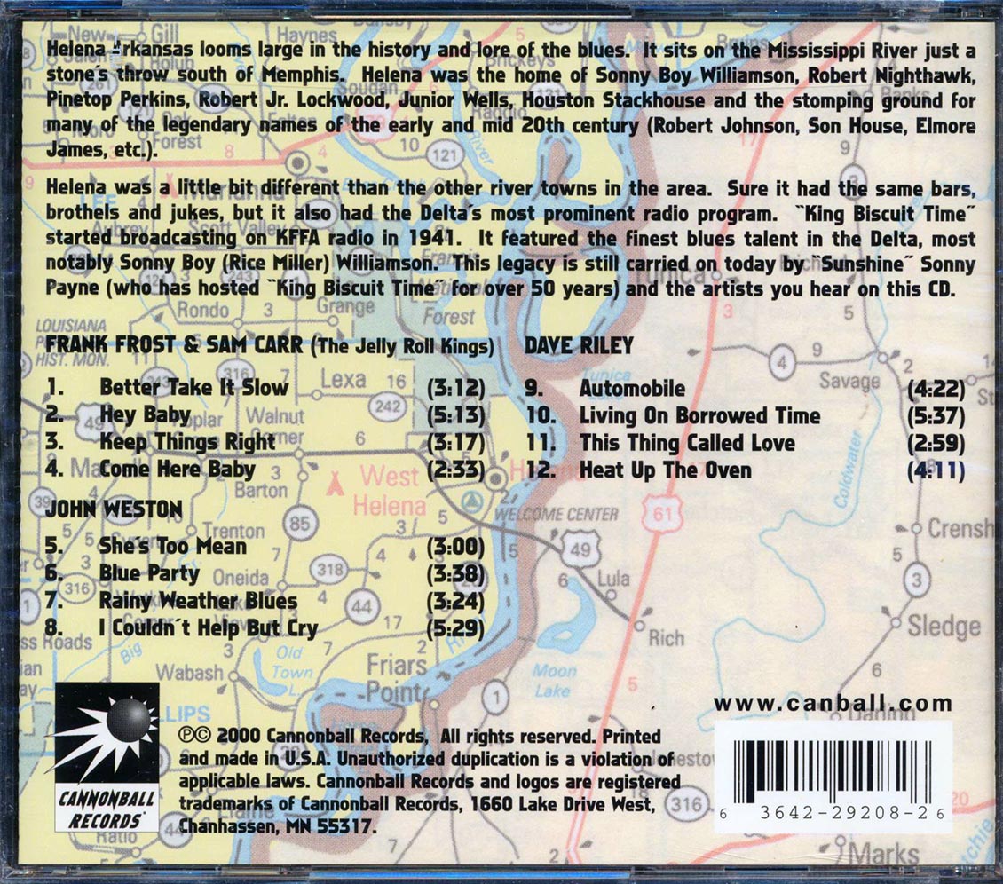 Frank Frost Sam Carr Blues Across America The Helena Scene marked/ltd stock Music CD
