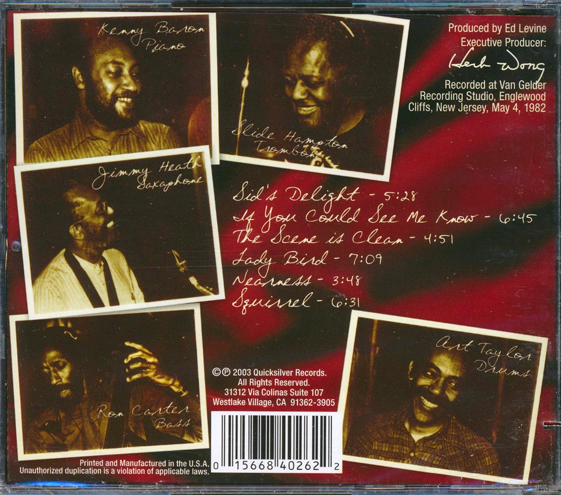 Slide Hampton, Jimmy Heath, Kenny Barron, Etc. - Continuum: Mad About Tadd, A Tribute To Tadd Dameron (24-bit mastering) (remastered) Music CD