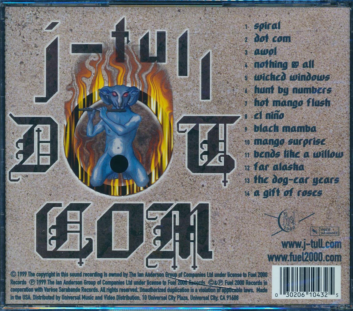 Jethro Tull J Tull Dot Com Music CD
