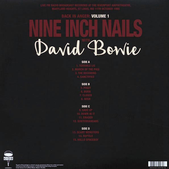 Nine Inch Nails, David Bowie Back In Anger Volume 1 Vinyl Record