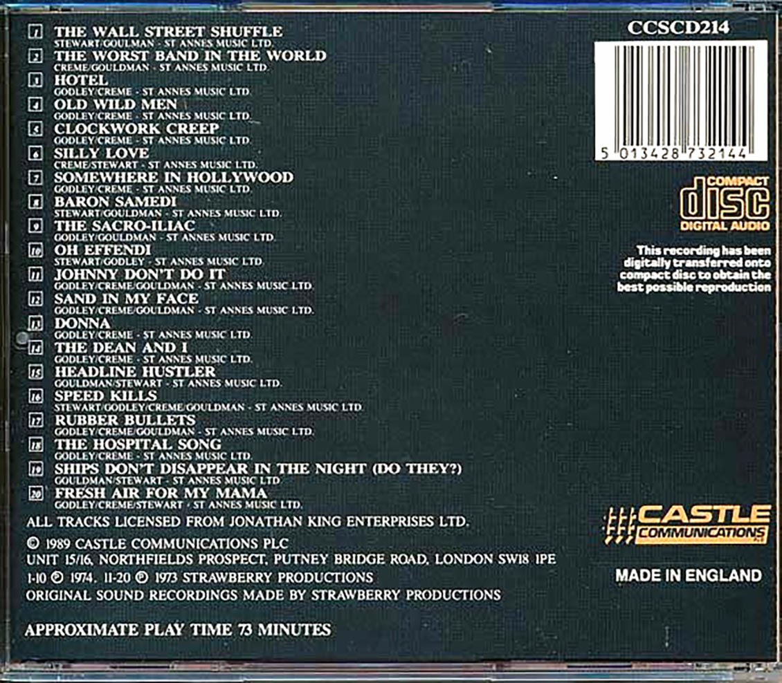 10CC - The Collection Music CD