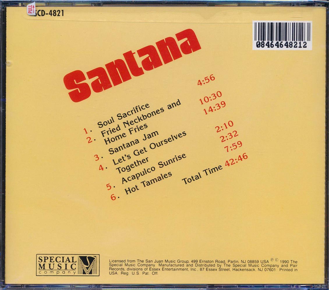 Santana Soul Sacrifice Music CD