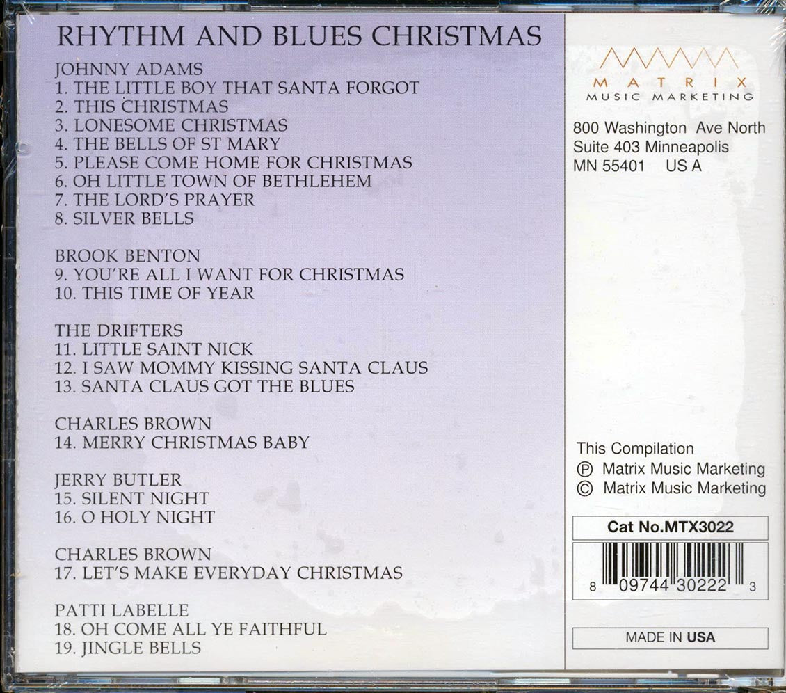 Brook Benton, The Drifters, Johnny Adams, Etc. - Rhythm And Blues Christmas Music CD