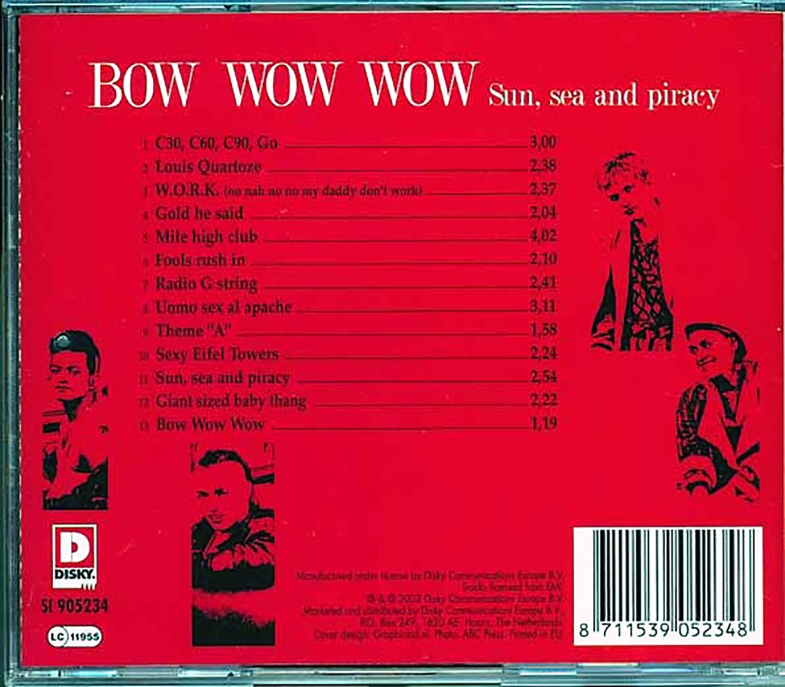 Bow Wow Wow - Sun, Sea And Piracy Music CD