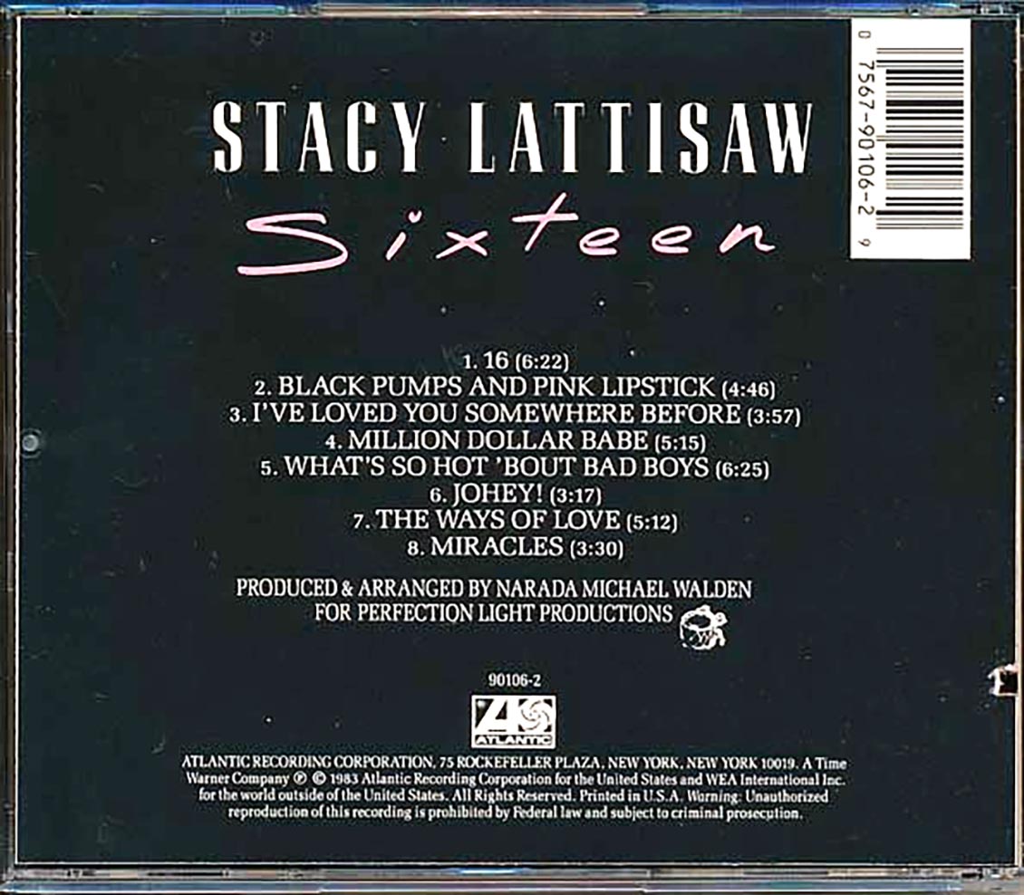 Stacy Lattisaw - Sixteen (marked/ltd stock) Music CD