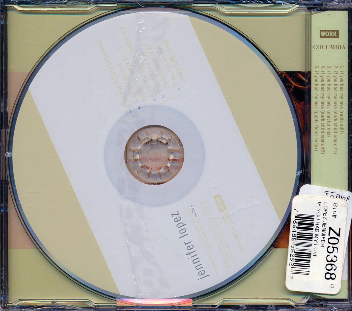 Jennifer Lopez If You Had My Love EP 5 Tracks Music CD