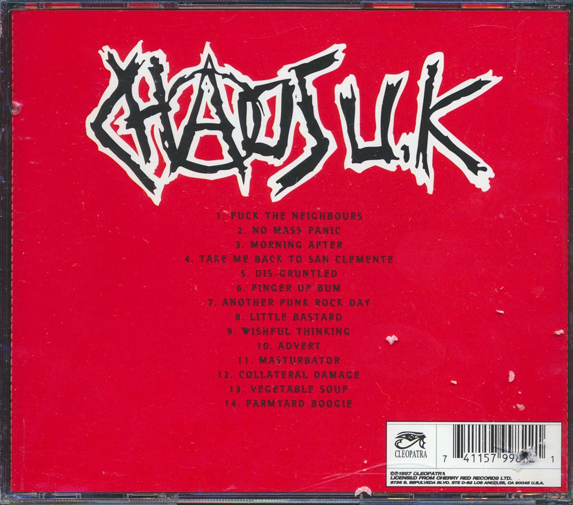 Chaos UK - The Morning After The Night Before (marked/ltd stock) Music CD
