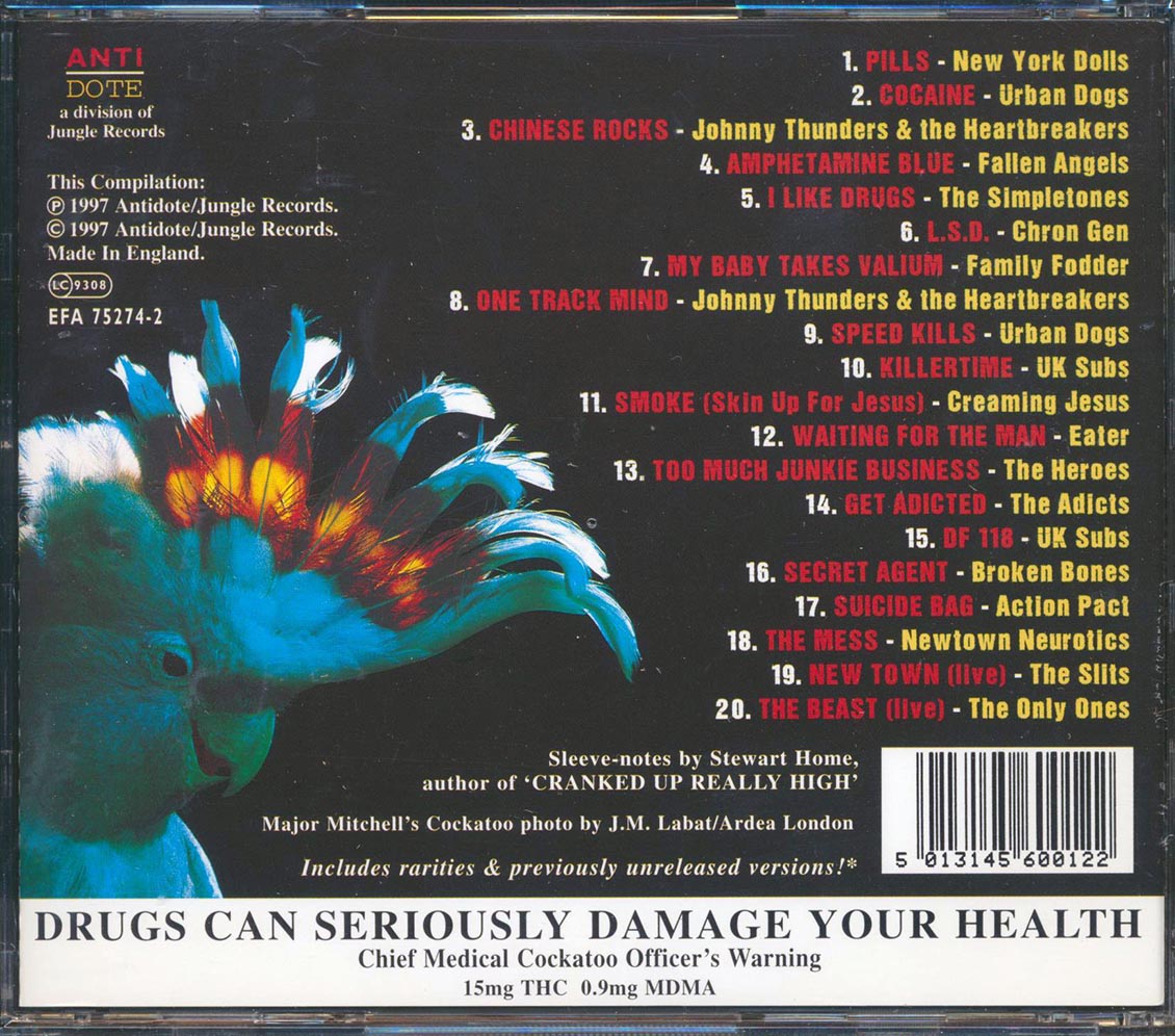Urban Dogs, Fallen Angels, Chron Gen, Etc. - Punks On Drugs (20 tracks) Music CD