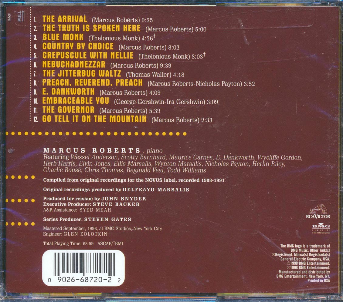 Marcus Roberts - The Collected Music CD