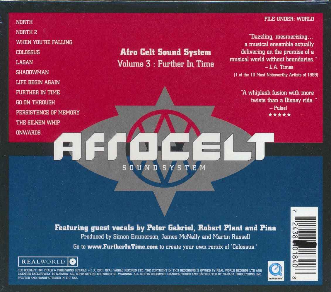 Afro Celt Sound System - Volume 3: Further In Time (incl. large booklet) (marked/ltd stock) Music CD
