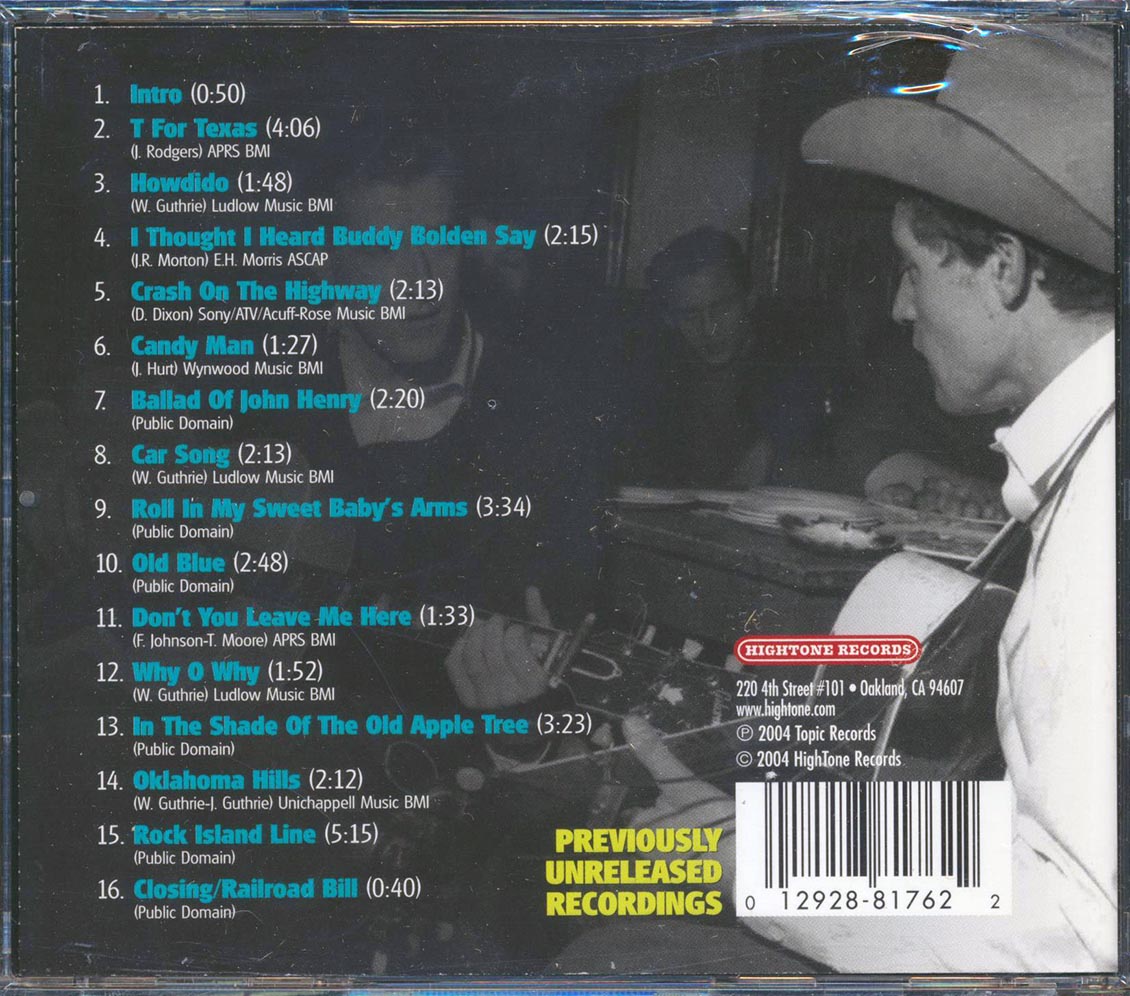 Ramblin' Jack Elliott - The Lost Topic Tapes: Isle Of Wight 1957 (marked/ltd stock) Music CD