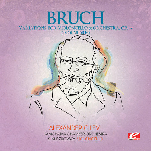 the album cover for Bruch - Variations for Violoncello Orchestra