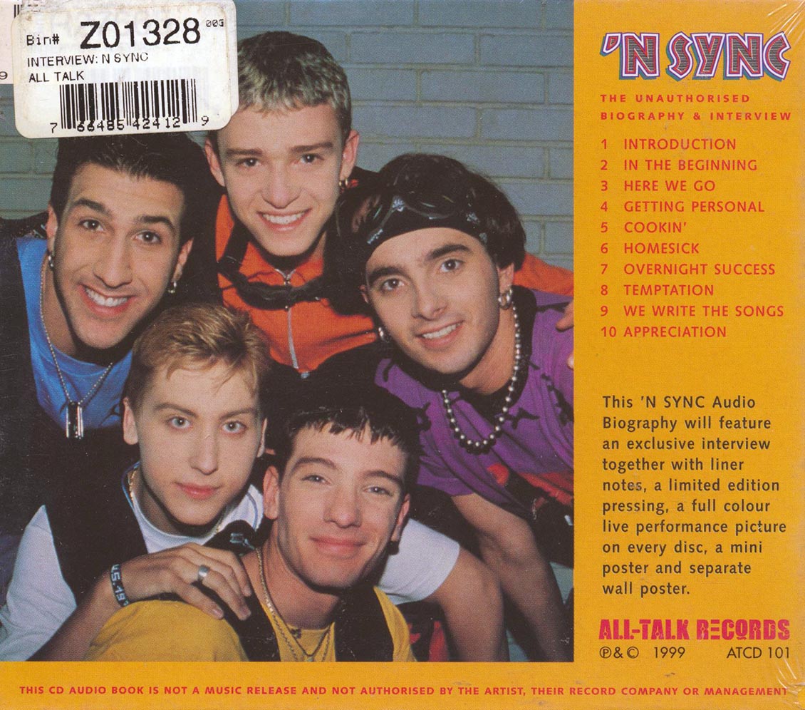 Nsync The Unauthorised Biography & Interview incl large booklet Music CD