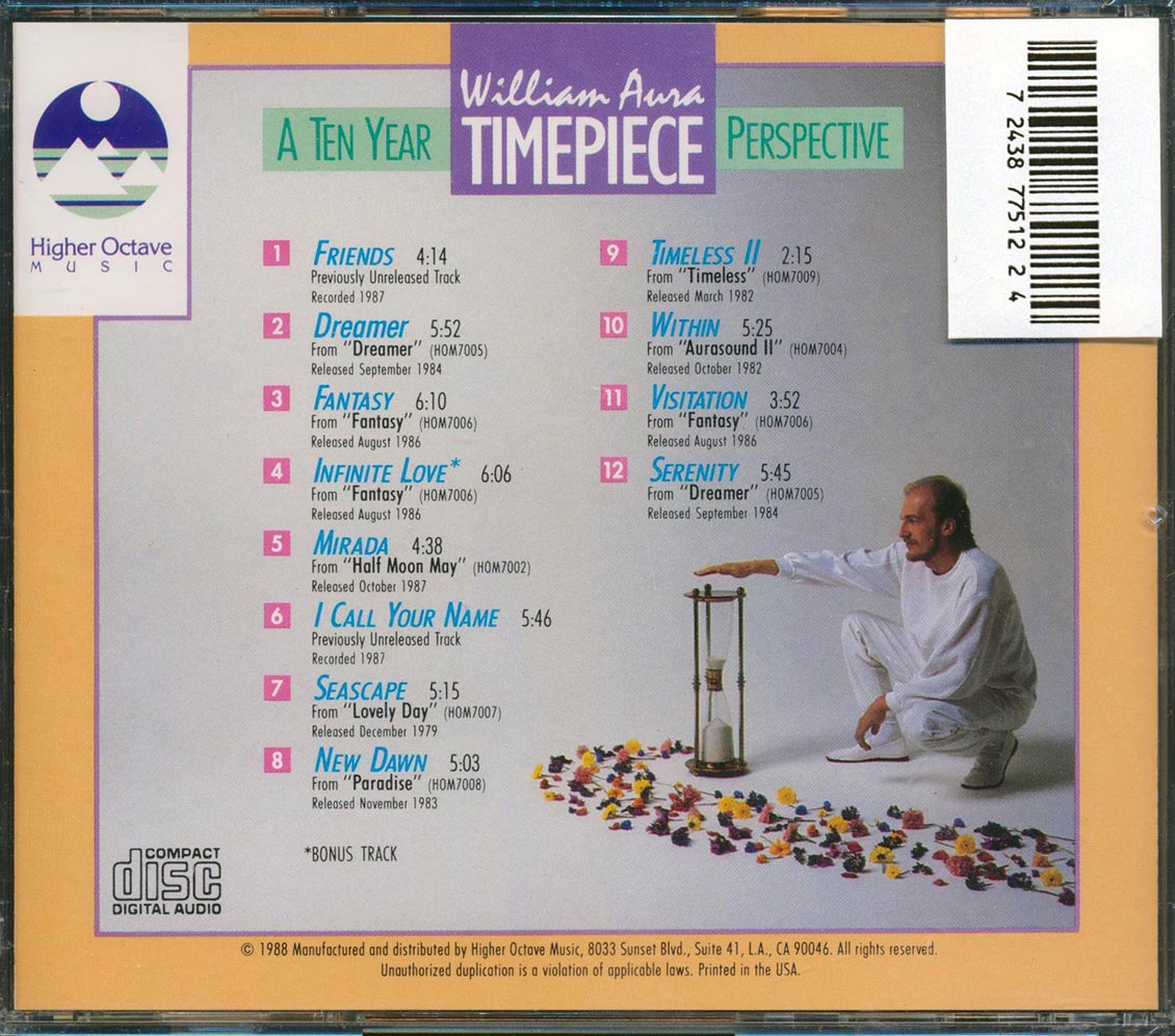 William Aura - Timepiece: A Ten Year Perspective Music CD