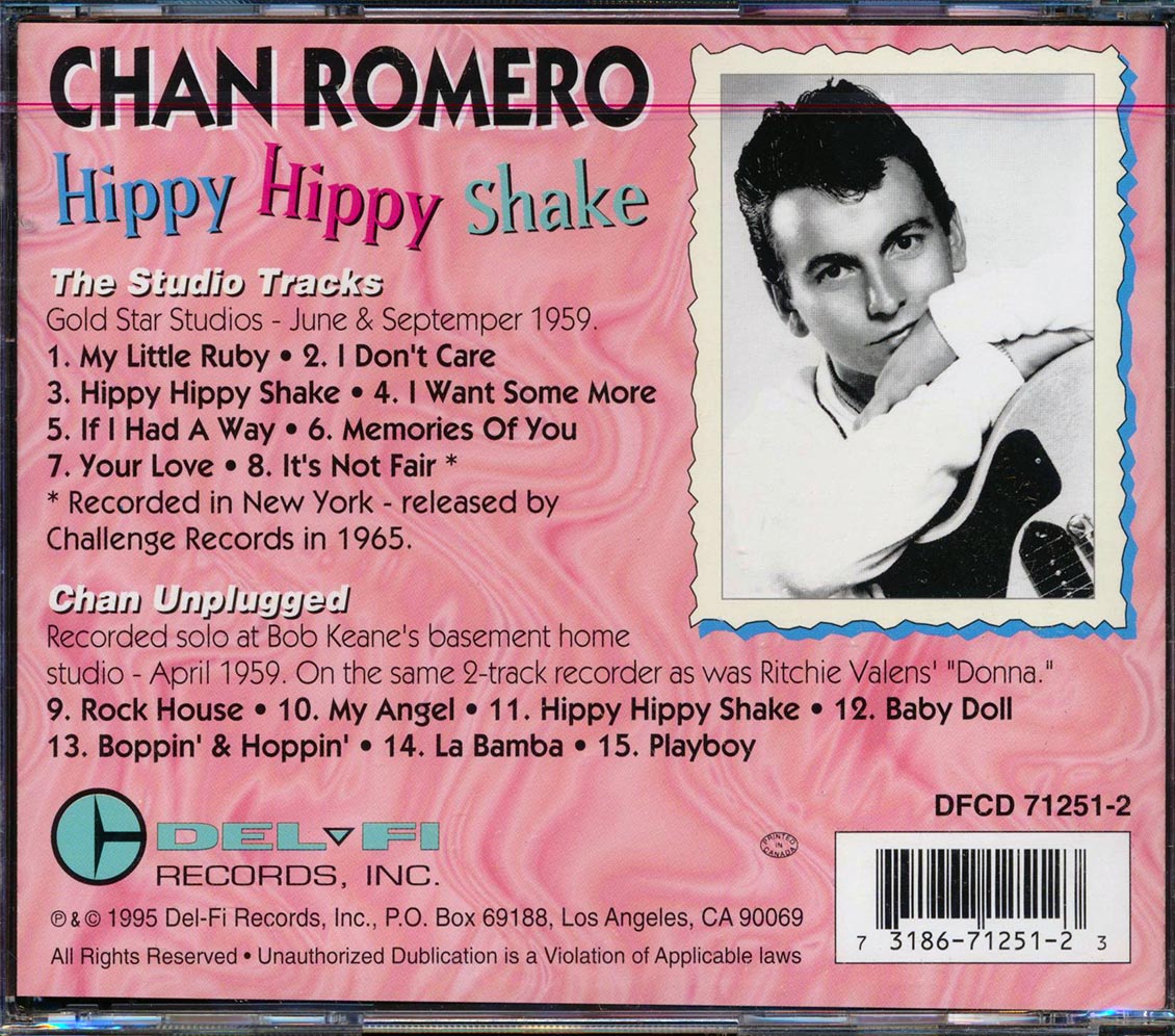 Chan Romero - Hippy Hippy Shake (22 tracks) Music CD